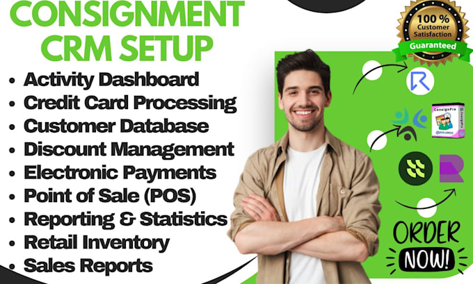 setup consignment crm via ricochet liberty consignpro circlehand consigncloud