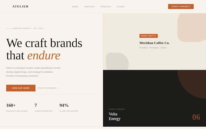 create your landing page