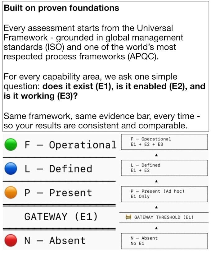 provide a concise, evidence based capability assessment
