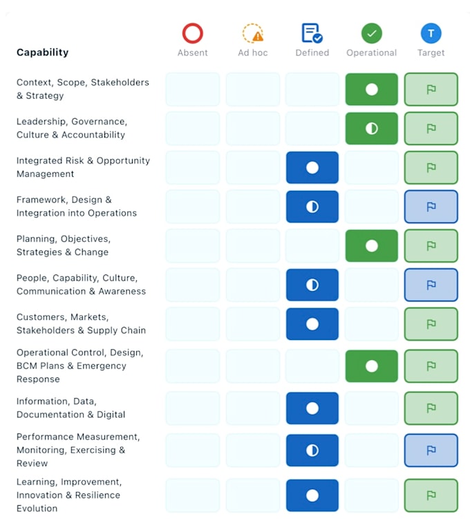 provide a concise, evidence based assessment of your organization