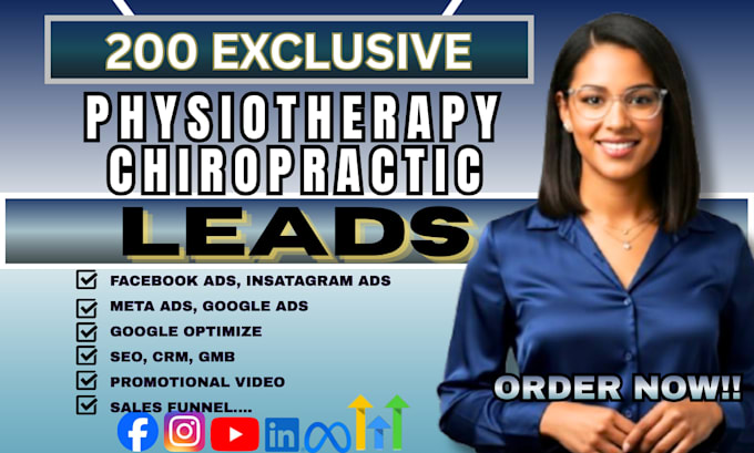 verified physiotherapy leads, chiropractic, physiotherapy leads, google ads