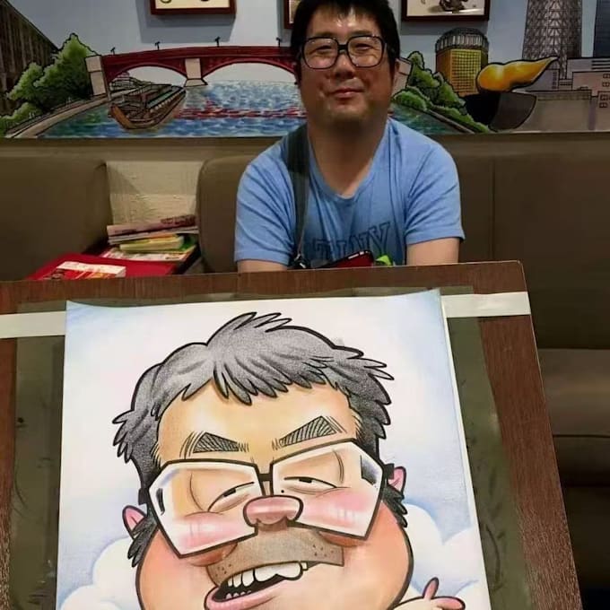 create a cartoon portrait based on a photo