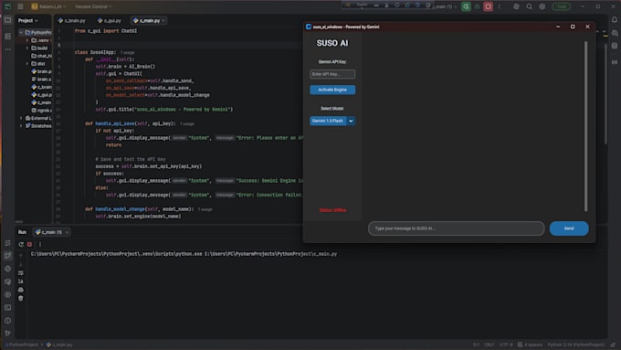 do develop custom ai desktop applications with python
