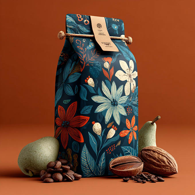 make detailed illustration for label product