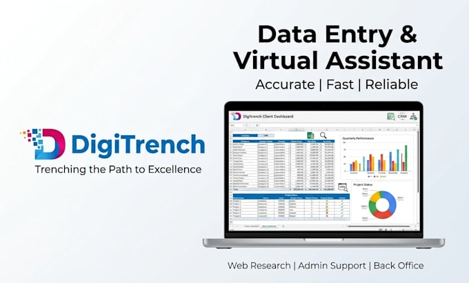 handle data entry, CRM, and back office support tasks