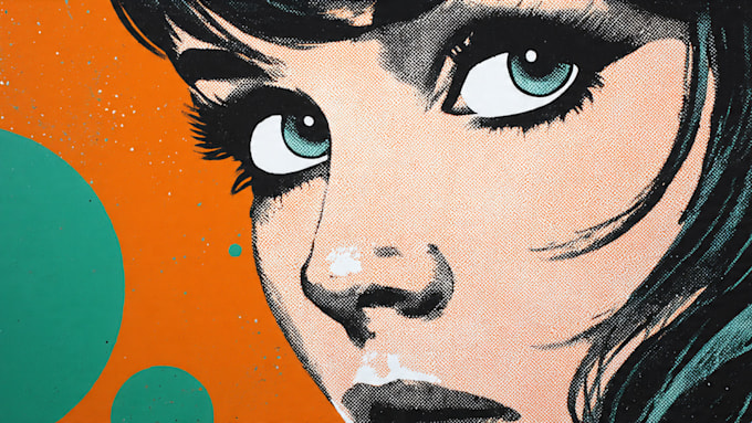 create a unique street pop art illustration