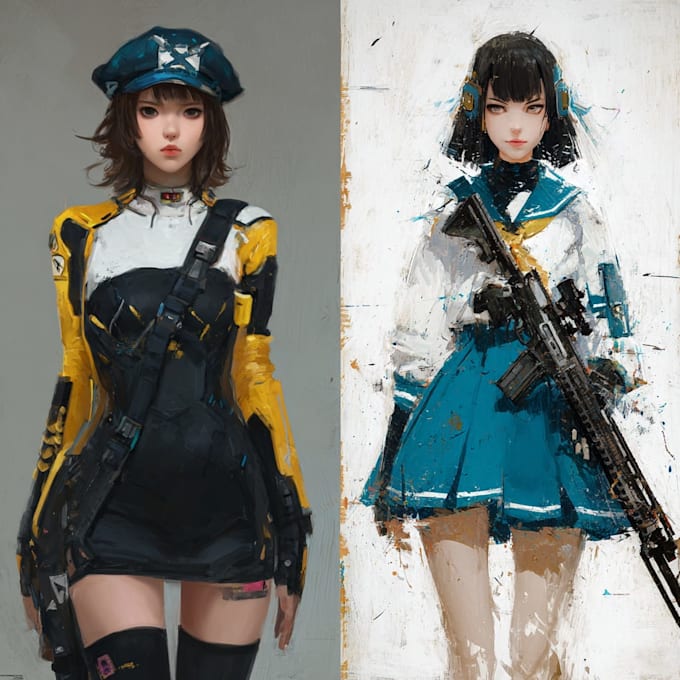 draw anime art illustration