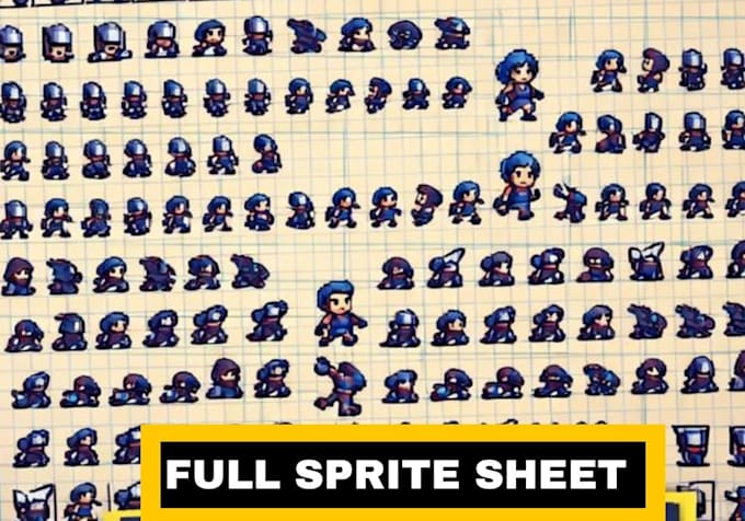 create high quality pixel art sprite sheets for your game