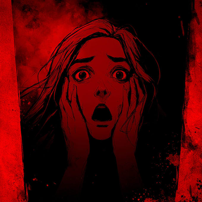 draw a horror illustration