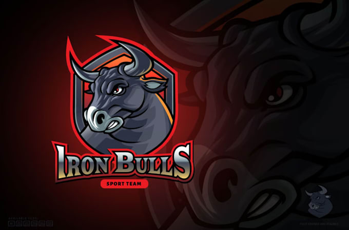 design creative mascot, wrestling logo in high definition