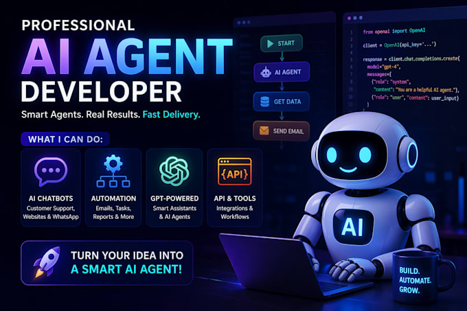 build smart ai agents for automation, chatbots, and workflows