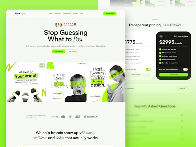design and develop responsive framer website, figma to framer landing page
