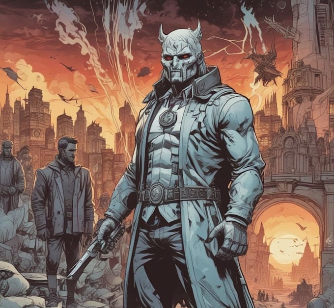 do a charcter of comic or design your comic character
