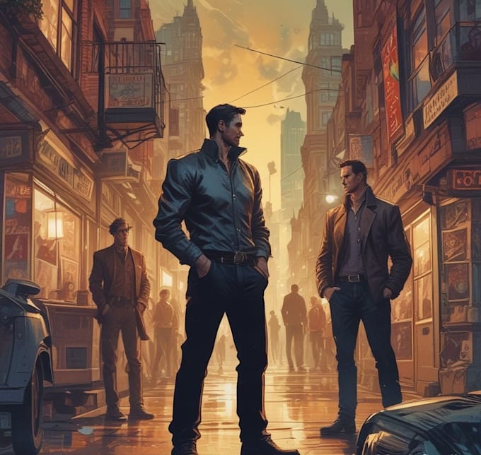 illustrate graphic novel comic book