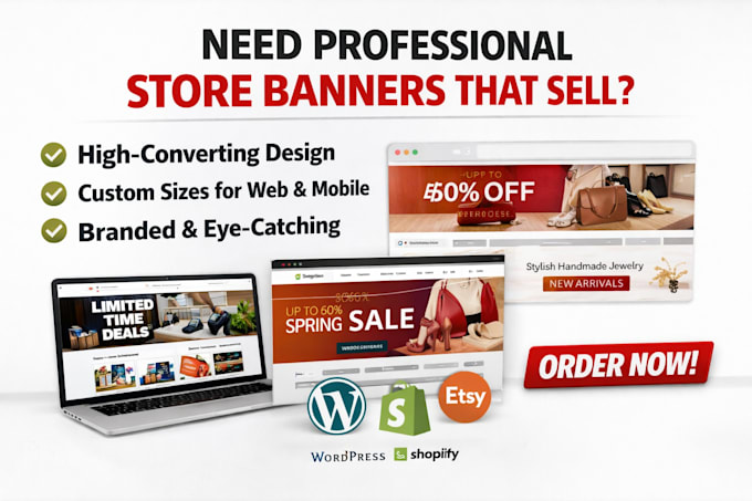 design shopify banner wordpress web slider etsy shop banner store banner copy