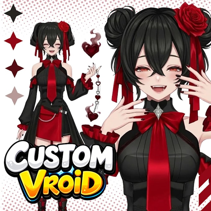 create 3d vtuber model, vroid avatar and vrchat character