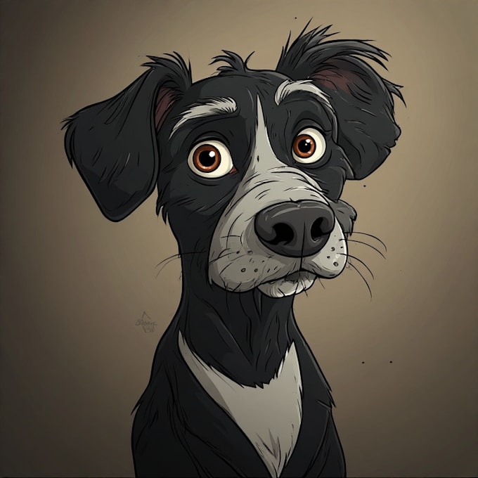 do a custom pet portrait, dog portrait