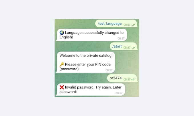 build an automated telegram store bot for wholesale business