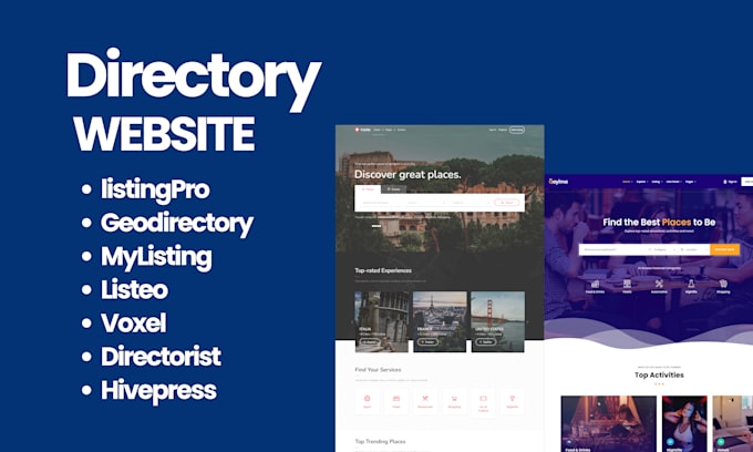 directory website, listingpro, directorist, hivepress, geodirectory