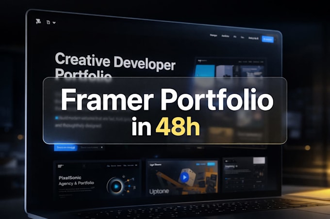 build stunning framer portfolio website interactive and responsive