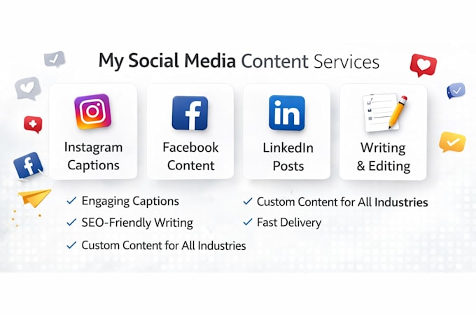 Write engaging social media captions for your brand by Pixelcontentco ...