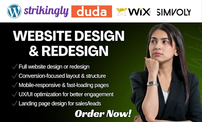 build converting strikingly website duda design carrd simvoly wordpress redesign