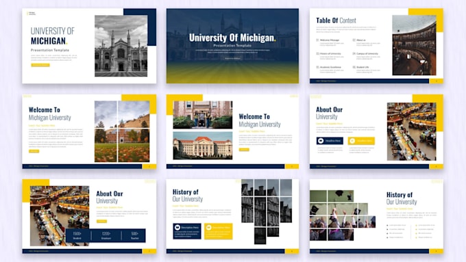 design powerpoint university and research presentations