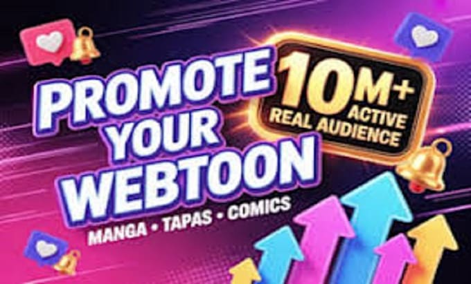 Promote your webtoon webcomic tapas manga comic webtoon promo by ...