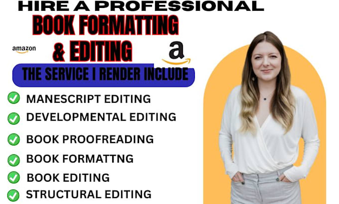 do developmental editing book editing and formatting for amazon kdp