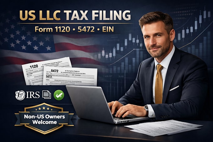 file US llc tax return, form 1120, 5472, and ein application