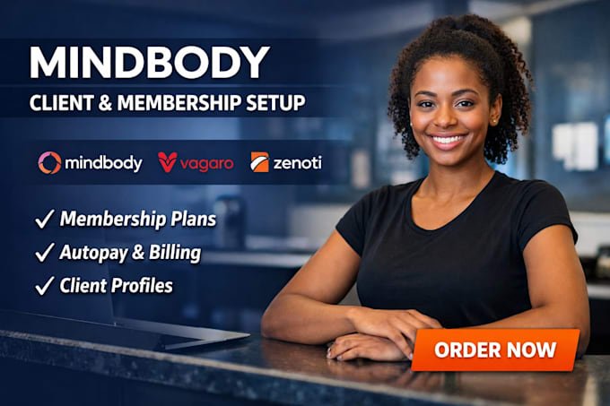 set up your mindbody client profiles, memberships and pricing packages
