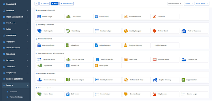 develop custom erp software with laravel, pos, CRM