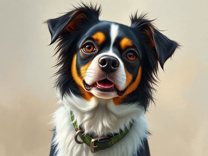 do a custom pet portrait, dog portrait, cat portrait