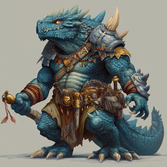 create unique creature monster design and character design