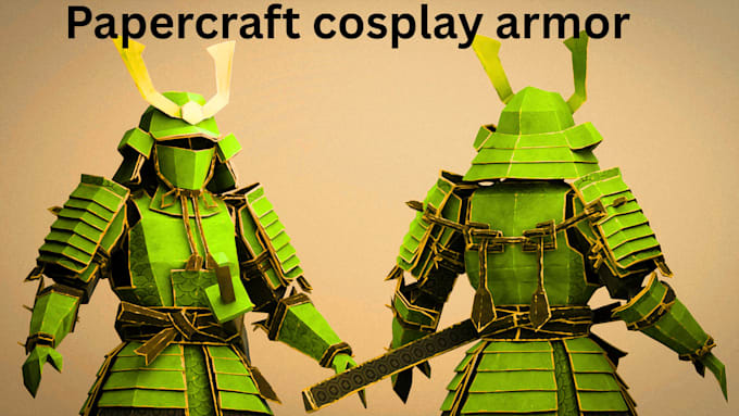 build lowpoly papercraft 3d models for vehicles and objects your logo on it