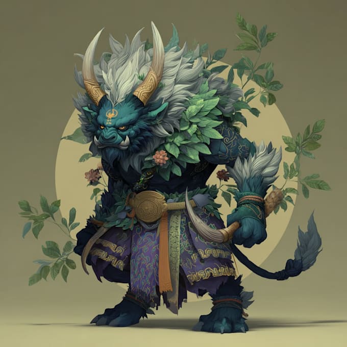 create unique creature monster design and character design