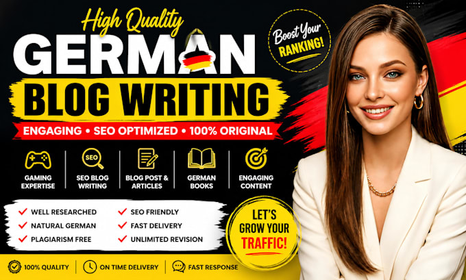 write SEO optimized german blog post, blog writing and article for video games