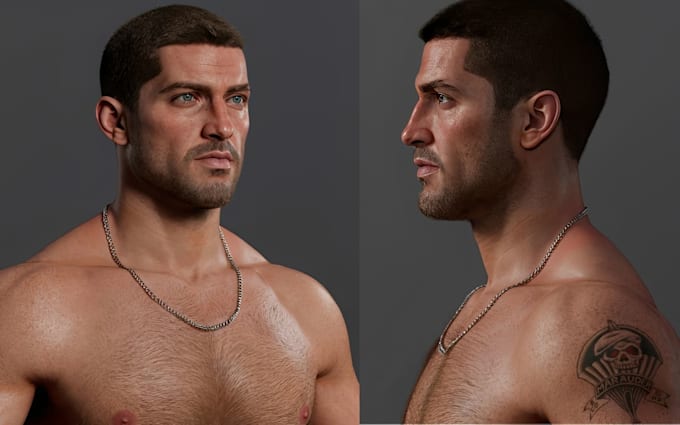 create realistic 3d unreal engine metahuman character for game and animation