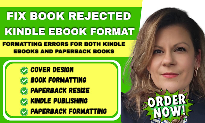 fix book rejected format kindle ebook paperback for amazon KDP publishing