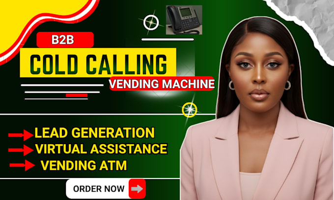 b2b lead generation virtual assistant services cold calling vending atm machine