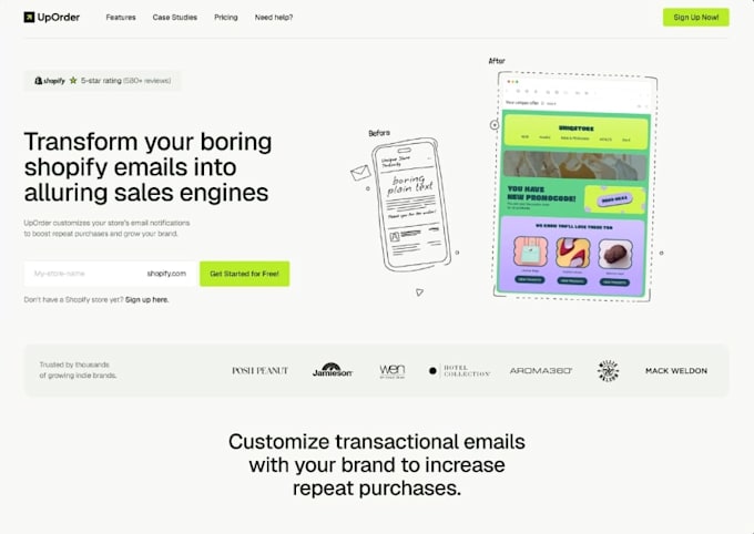 create landing pages and websites
