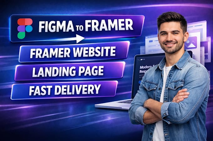 do framer website design and figma to framer conversion