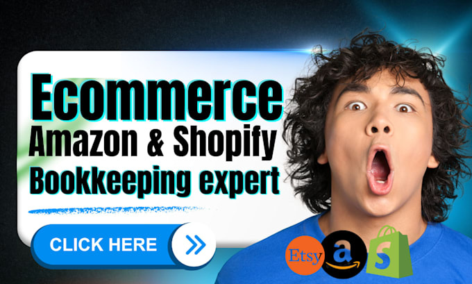amazon ecommerce shopify accounting bookkeeping quickbooks clean up online wave