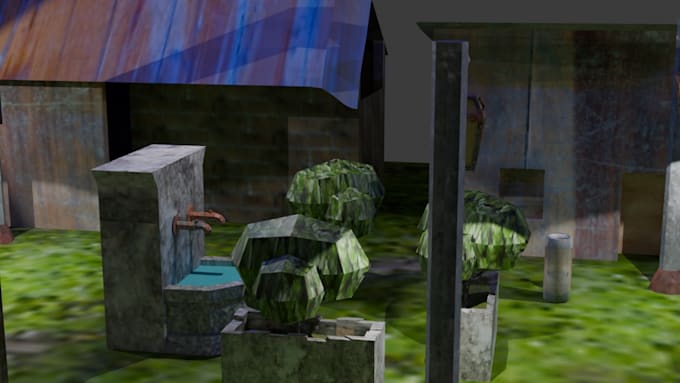 make a low poly psx style environment for your game