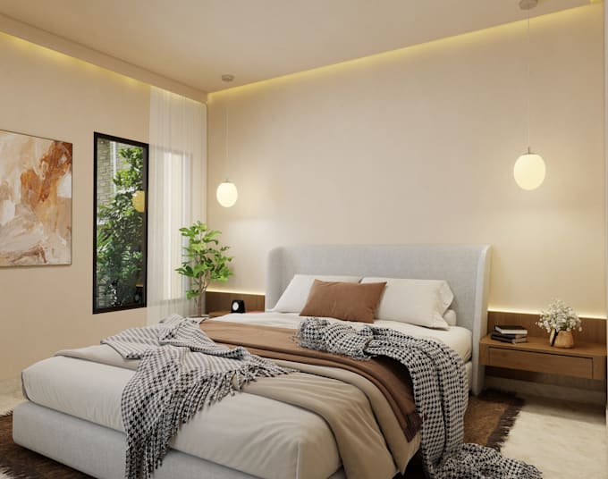 design modern luxury interior with realistic 3d rendering