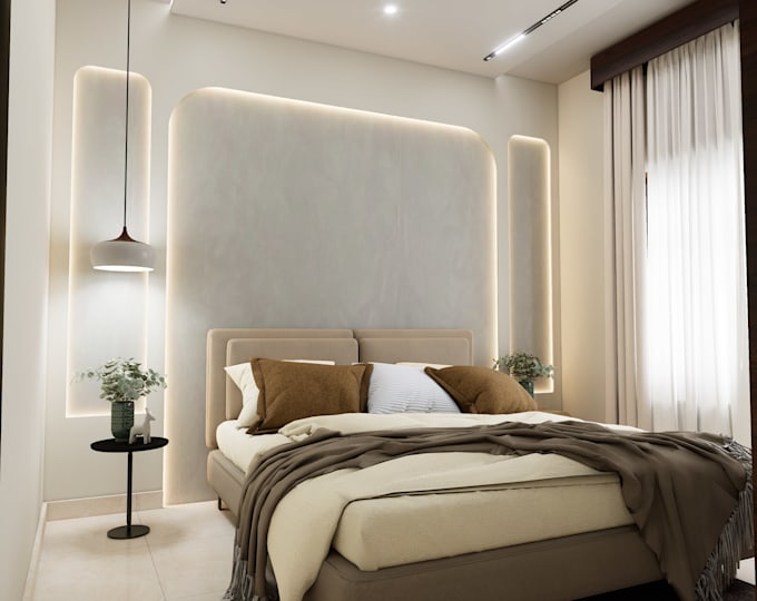 design modern luxury interior with realistic 3d rendering