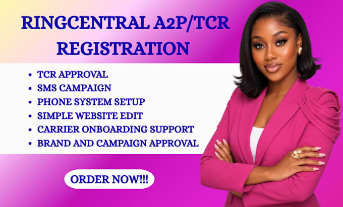 do ringcentral tcr approval and gohighlevel a2p SMS compliance setup