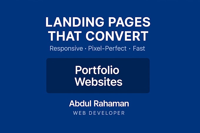 build a modern, responsive landing page or react component from your design
