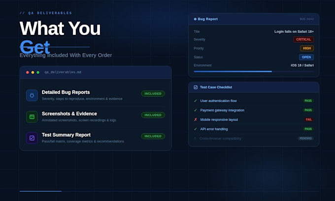 do manual QA testing for web and mobile apps and report bugs