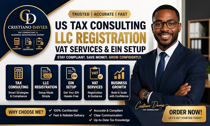 do US tax consulting llc registration vat and ein setup fast